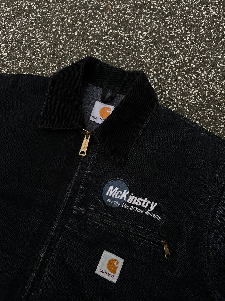 Carhartt Detroit Jakke Work Jacket 90’erne Sort M Medium Made In USA