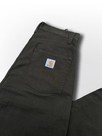 Nye bukser jeans Carhartt WIP Derby pant single knee pant eller simple pant 32 i khaki grøn mørkegrøn