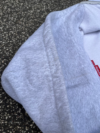 Supreme S Logo Zip Hoodie – Grey – Large