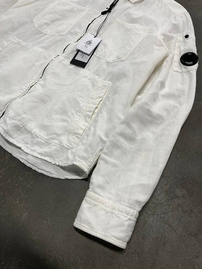 C.P.Company Overshirt Large Hvid Brugt som ny