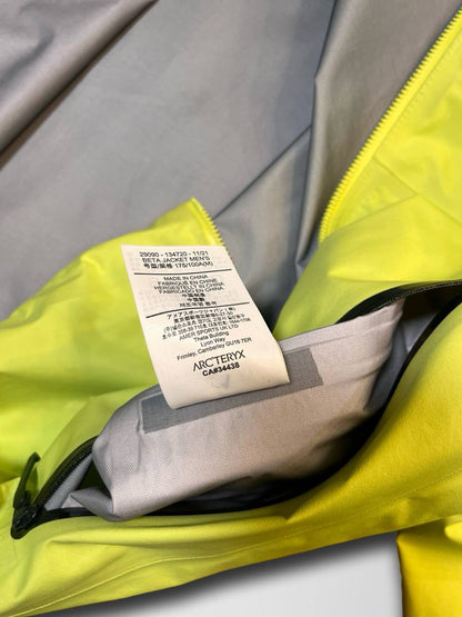 Arcteryx Arc’teryx Beta Jacket Skaljakke regnjakke vindjakke i M medium Lime grøn farve