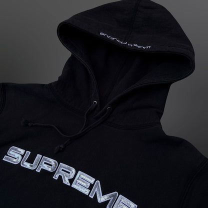 Supreme Ludacris Rhinestone Hoodie – Black – Large