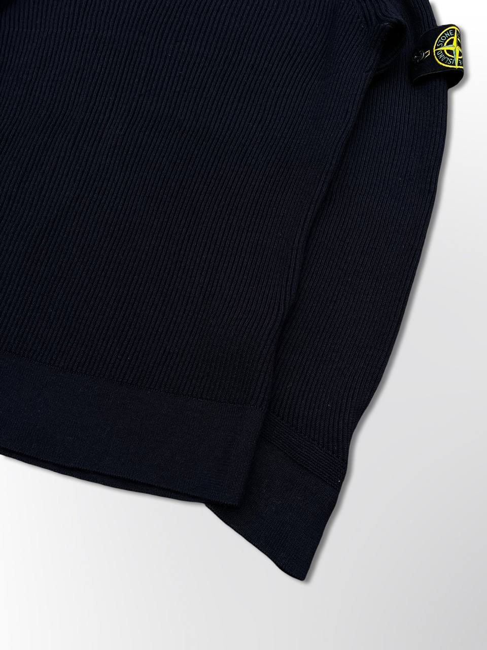 Stone Island Strik Trøje Sweater I Uld Medium i Sort 7715553C2
