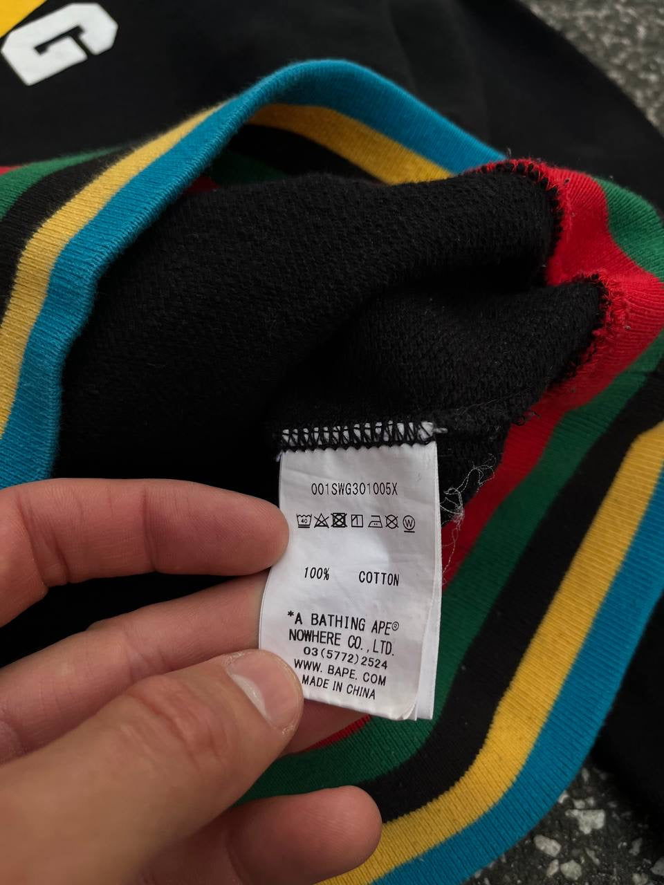 A Bathing Ape Bape Sweatshirt Sort S Small Brugt Used