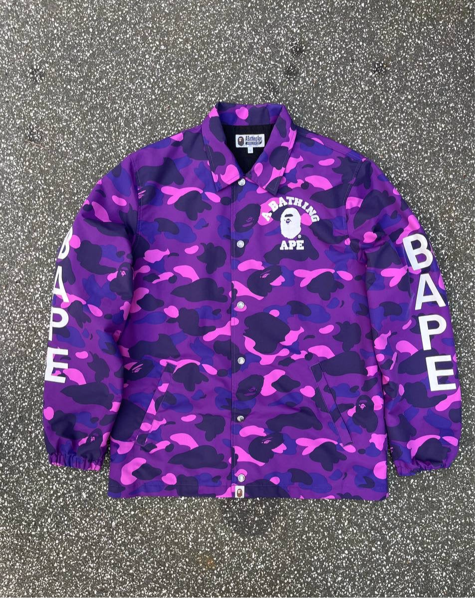 A Bathing Ape Bape Camo Jakke Coach L Large