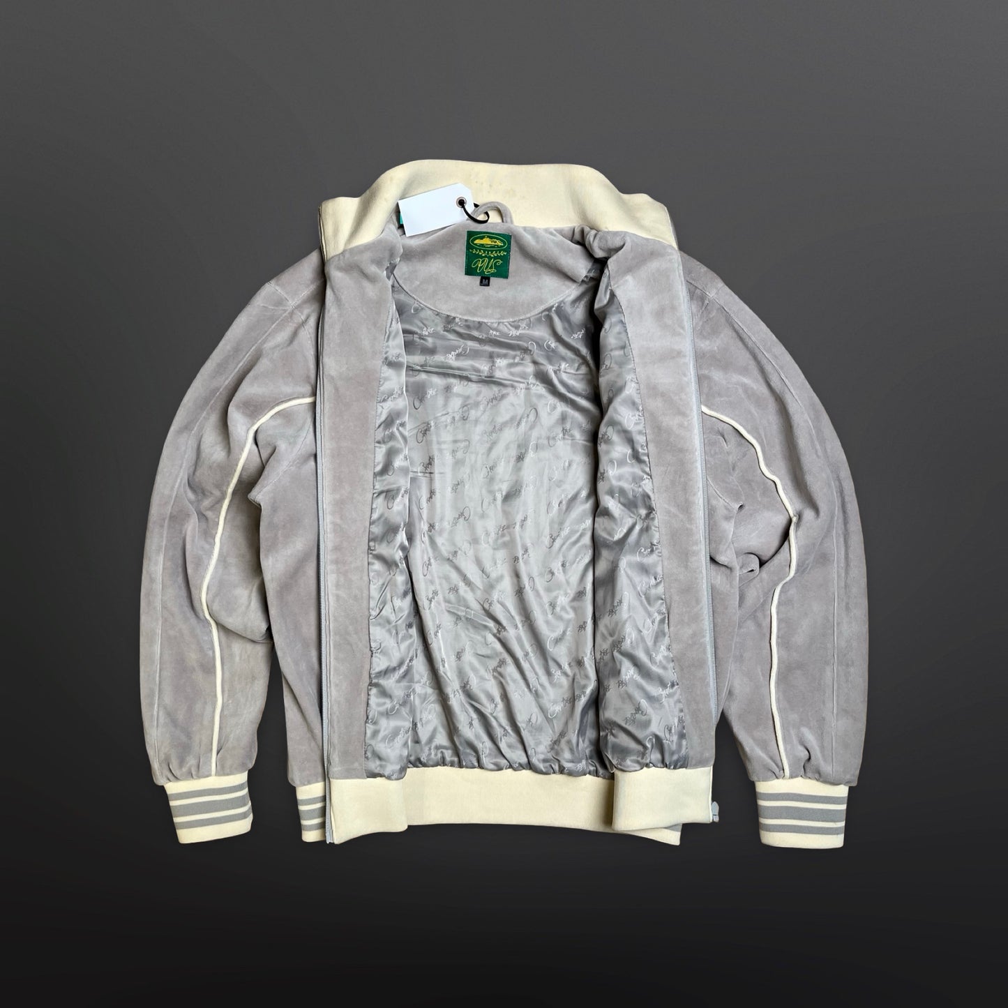 Corteiz VVS Uptown Velour Track Jacket – Grå – Str. M