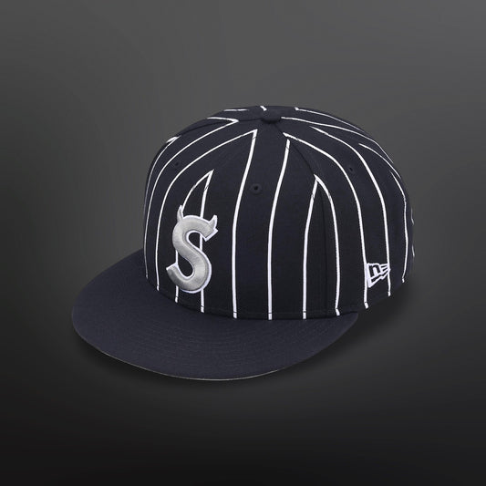 Supreme x New Era Pinstripe Box Logo Cap – 7 1/4