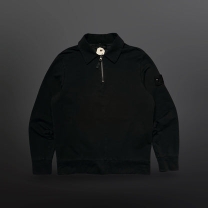 Stone Island Ghost Quarter Zip Sweatshirt Sort – Str. M