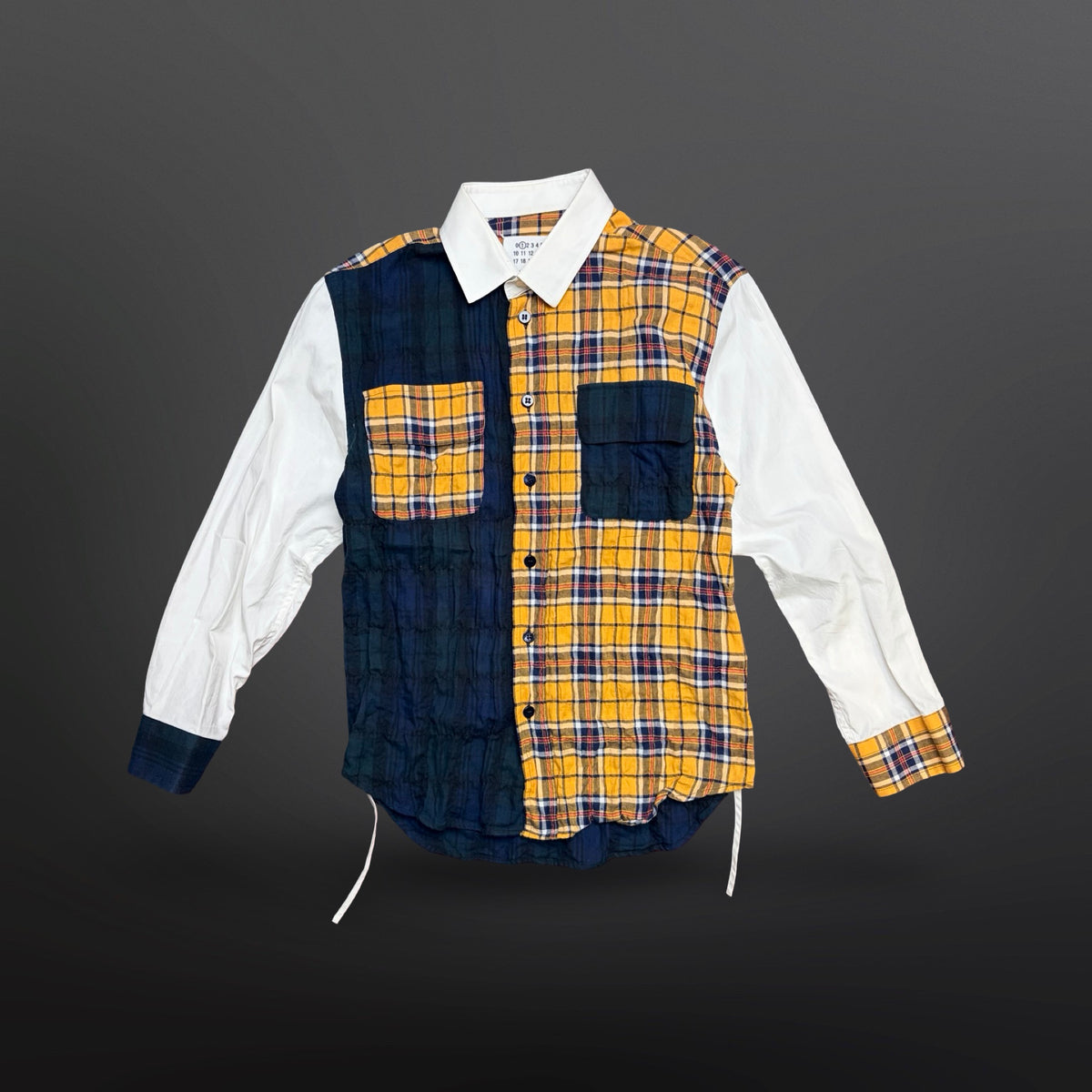 Maison Margiela Patchwork Check Shirt – Size 40 / XS–S Dame