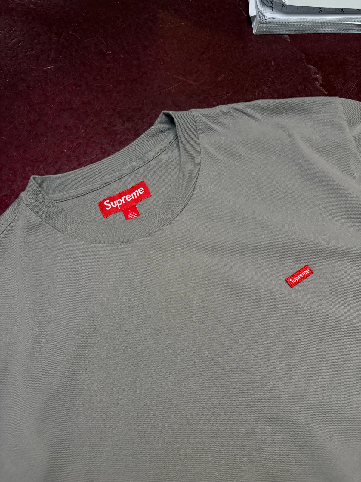 Supreme Small Box Logo Long Sleeve – Grey – Large