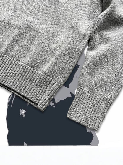 Brugt Used Stone Island Sweater Trøje i Uld i grå 80% Uld XL 6715508A3