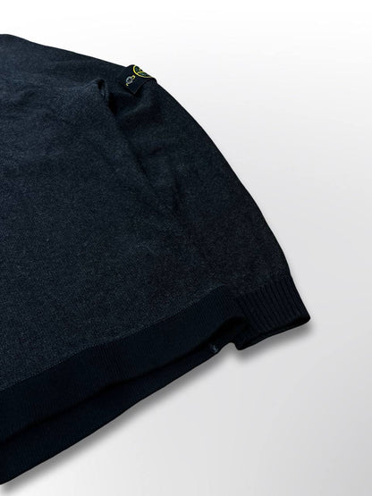 Brugt Stone Island sweater Sweatshirt pullover i uld 6715529D9 i grå farve XL