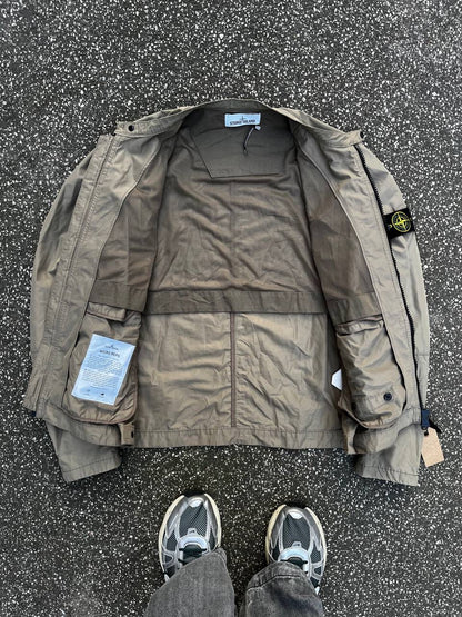 Stone Island Bomber Jakke i Beige Large (M)