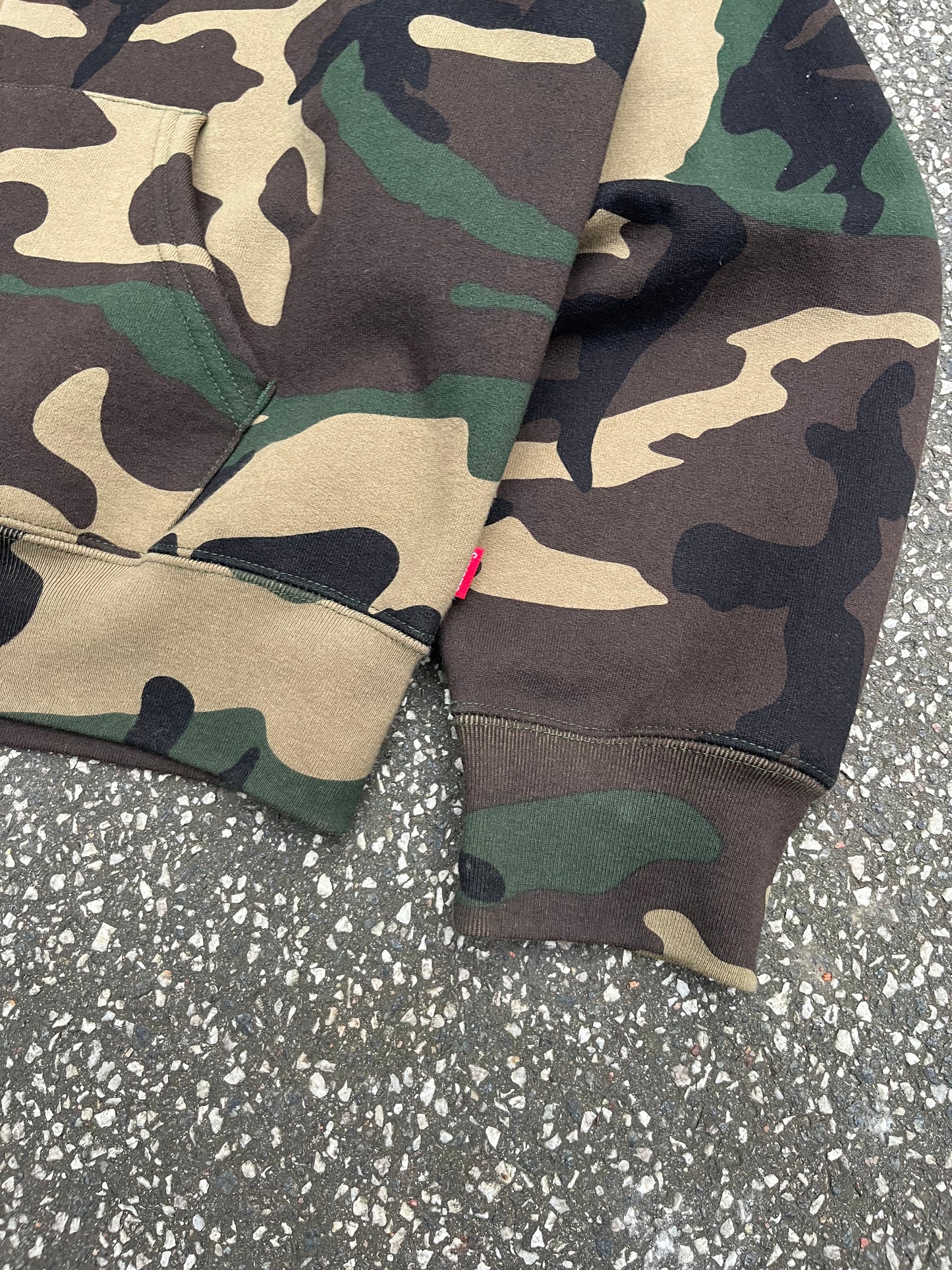 Supreme Collegiate Applique Zip Up Hoodie – Camo – Str. M Medium