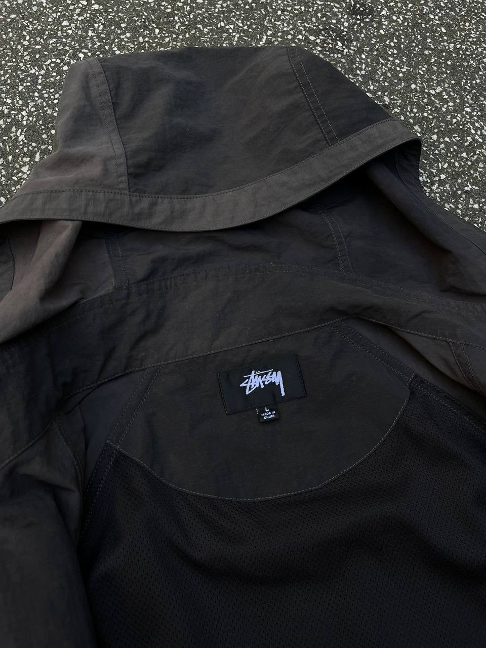 Stussy Beach Shell Jacket Faded Grå L Large