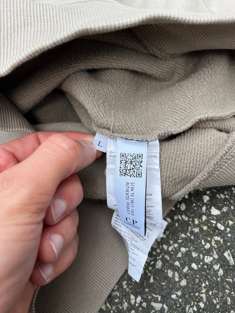 C.P Company sweatshirt i beige L large