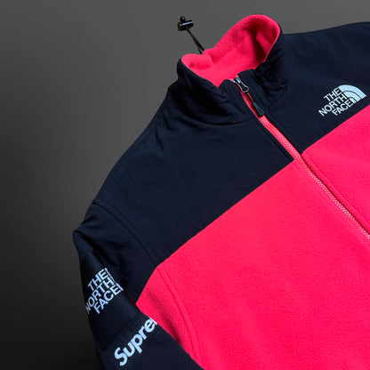 Supreme x The North Face Fleece Jacket – Pink/Sort – Str. M