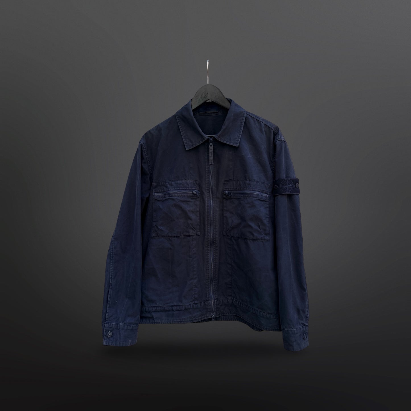 Stone Island O-Ventile Ghost Piece Jacket – Navy – Str. M