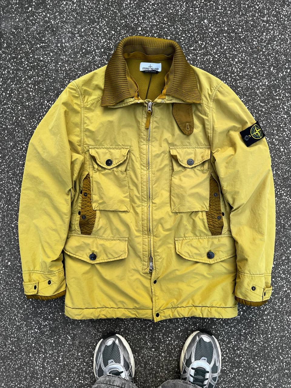 Stone Island David Jakke Med Fleece Insulation Small Ny