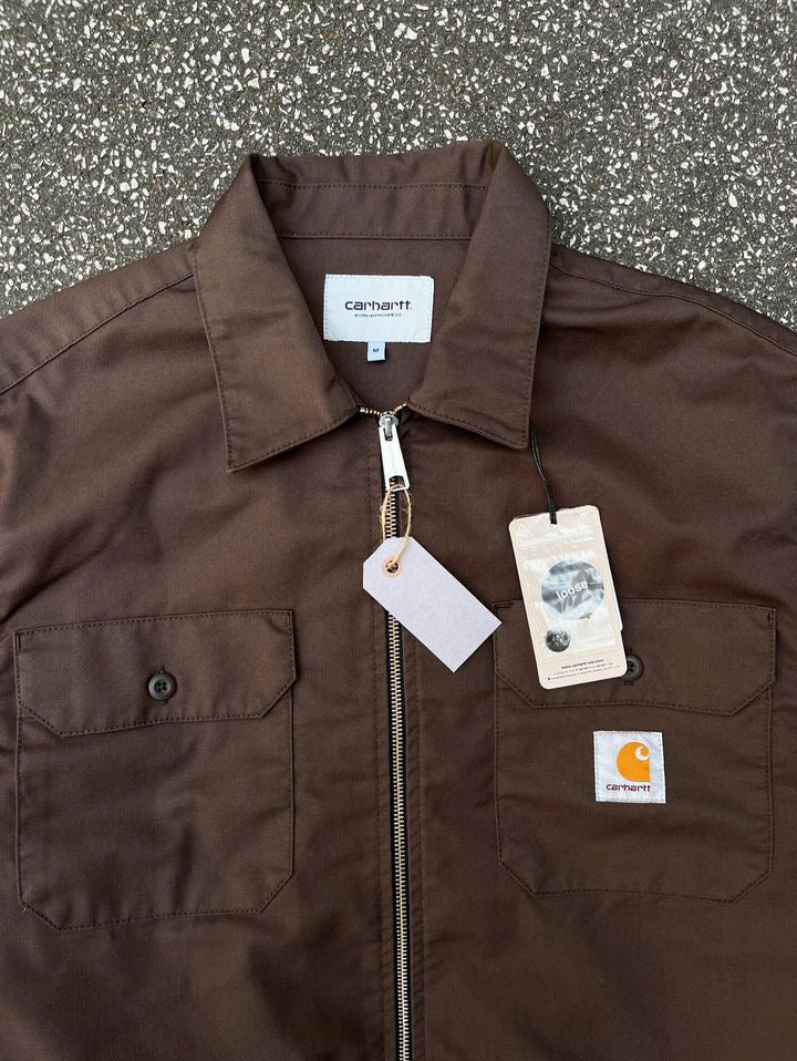 Carhartt WIP Overshirt i brun i M medium