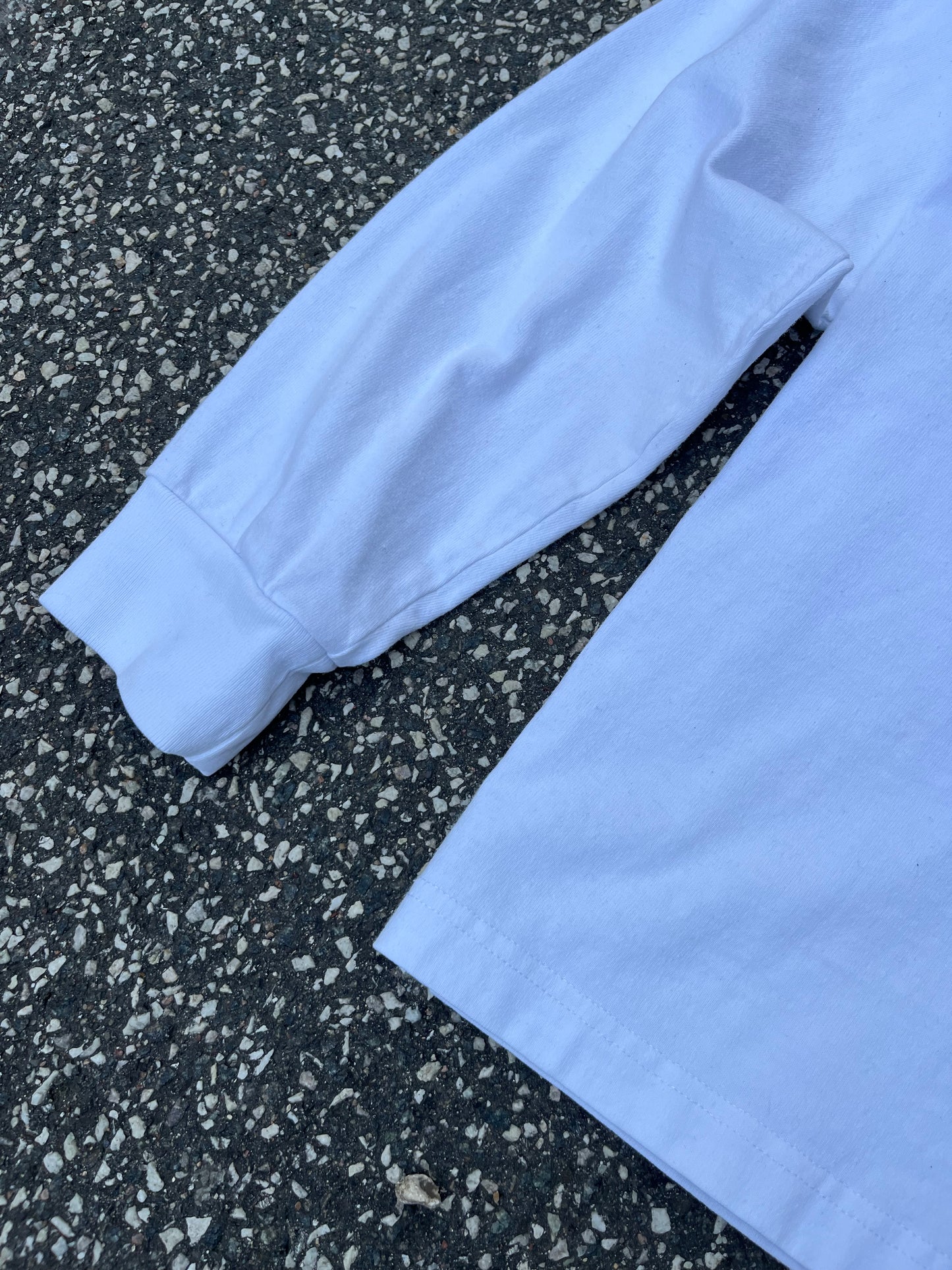 Stüssy Longsleeve Sweatshirt Hvid, Str. S