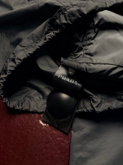 Prada Nylon Hooded Jacket Str. M med Triangle Logo