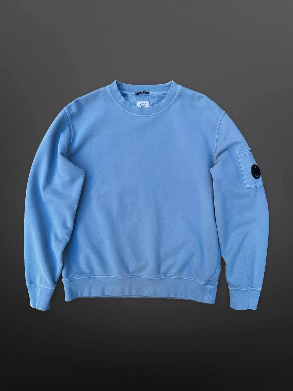 C.P.Company Sweatshirt Resist Dyed i Himmelblå XL