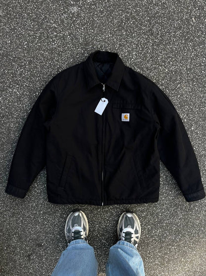 Carhartt Detroit Jacket i Sort Madera Jacket Vendbar M Medium