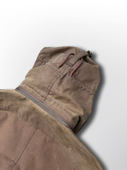 C.P. Company X Barbour google wax jacket parka i Brun brown S small