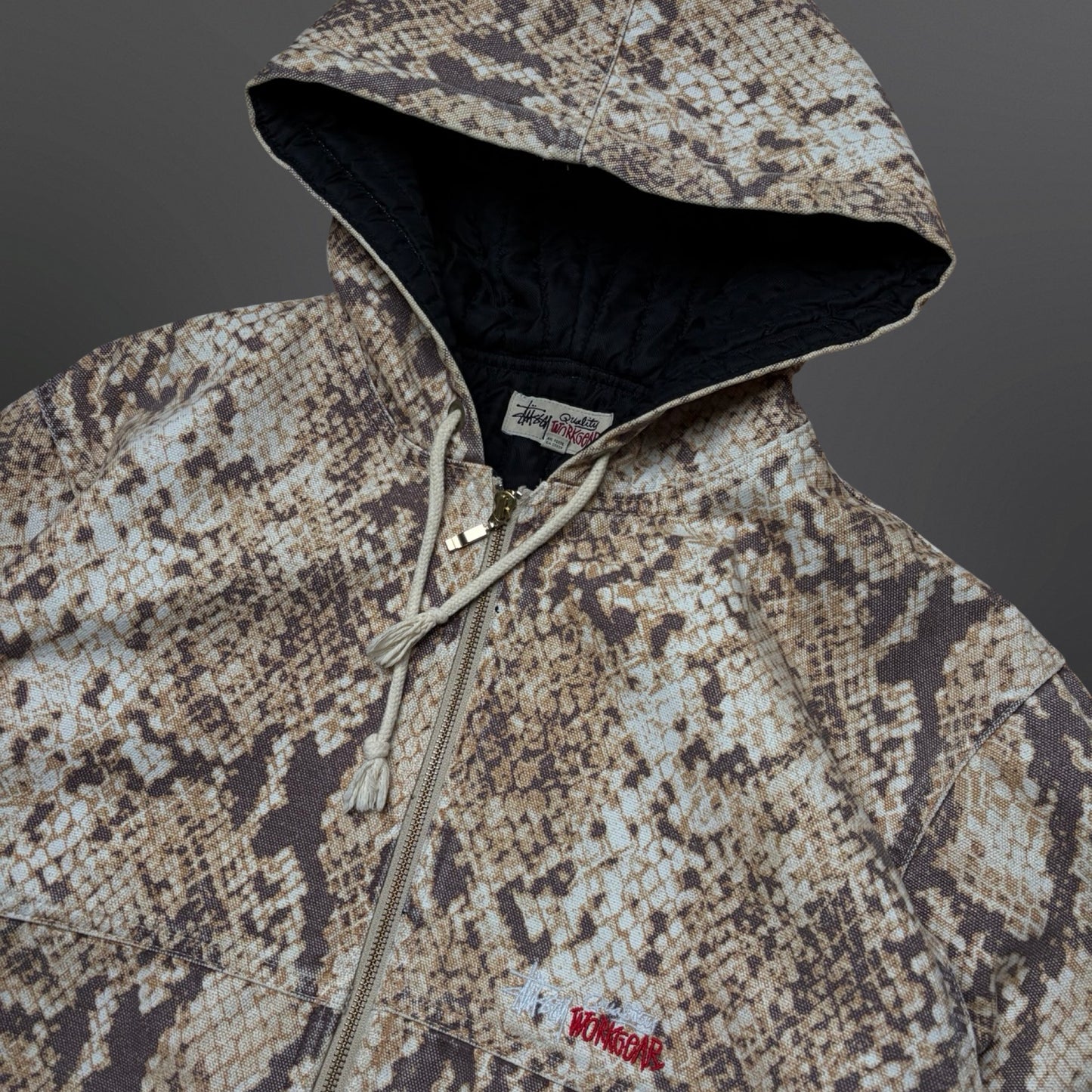 Stüssy Python Hooded Zip Jacket – Large