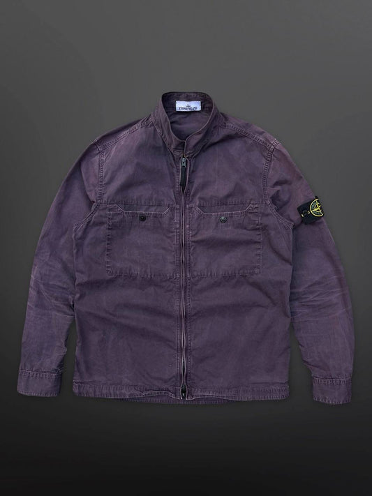 Stone Island Overshirt i XL lilla Brugt
