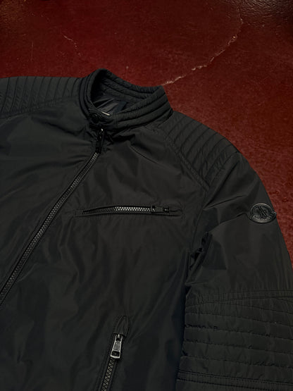 Moncler Lightweight Biker Jacket – Black – Size 4 / Fits Medium