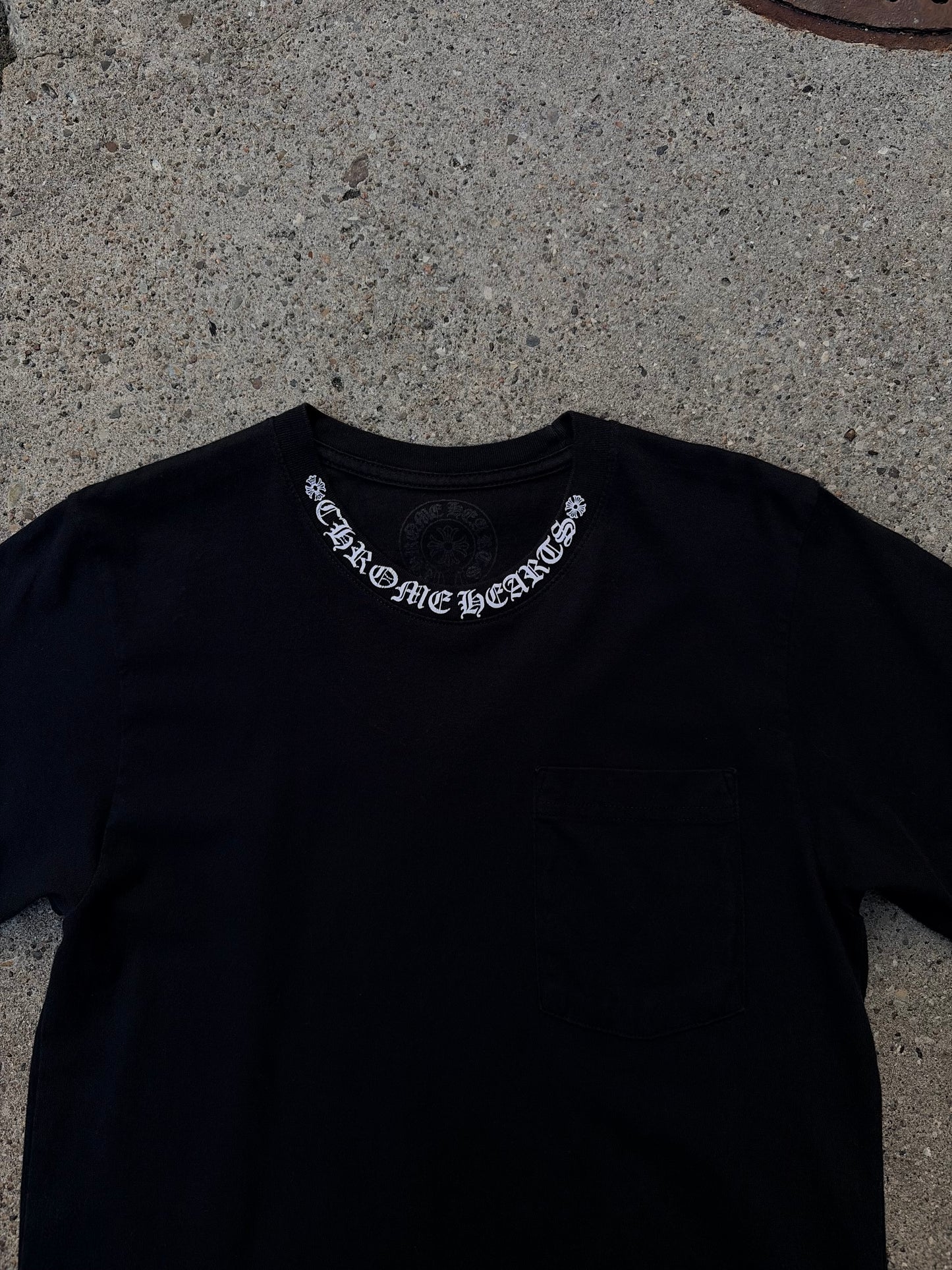 Chrome Hearts Black Pocket T-Shirt – Small