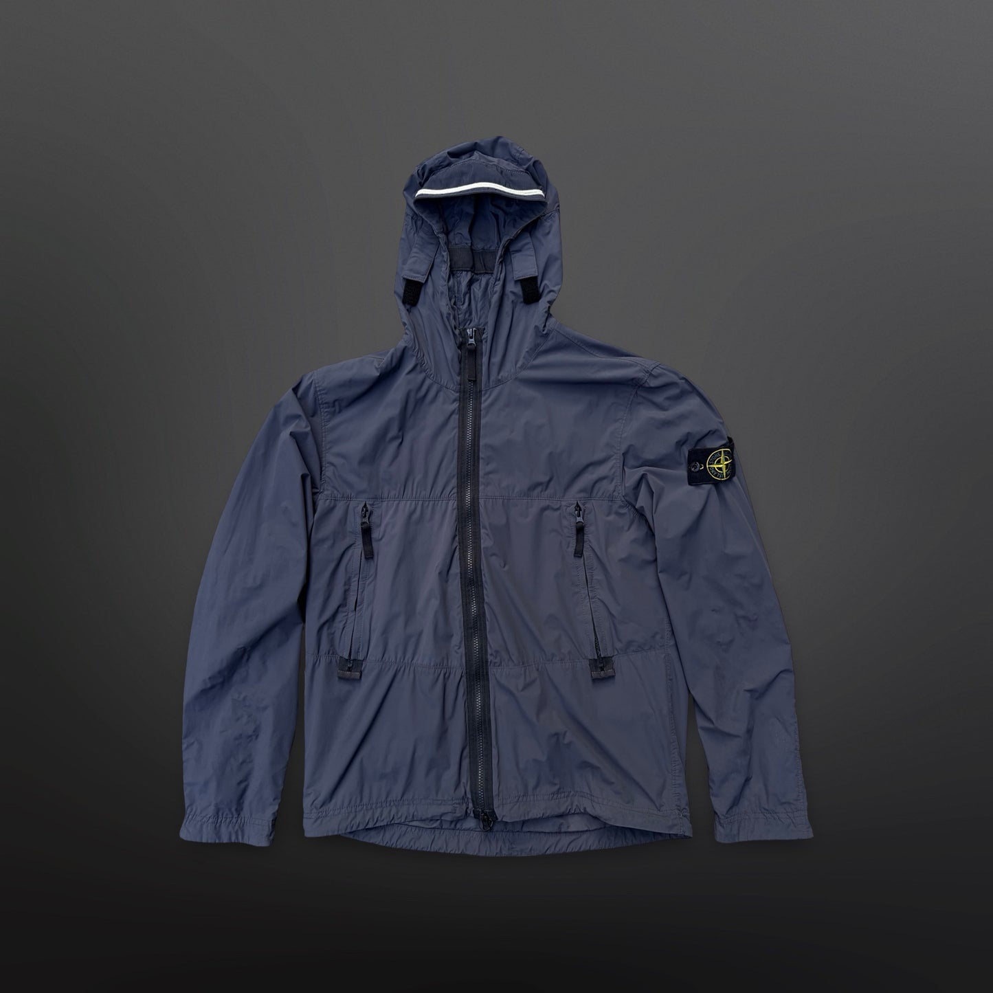 Stone Island Skin Touch Nylon-TC Hooded Jacket – Dark Grey – Medium