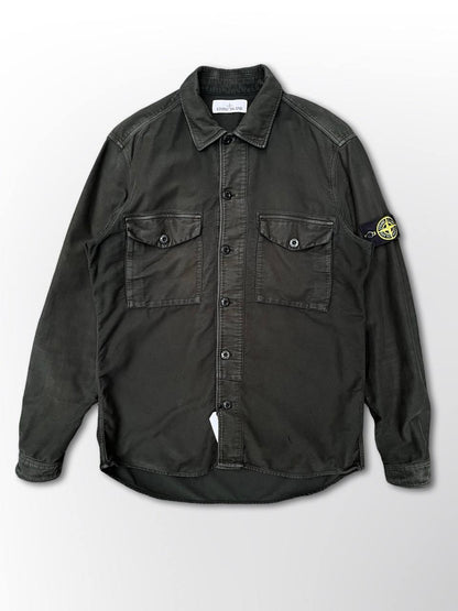 Stone island Skjorte Overshirt Grøn Large Herre brugt