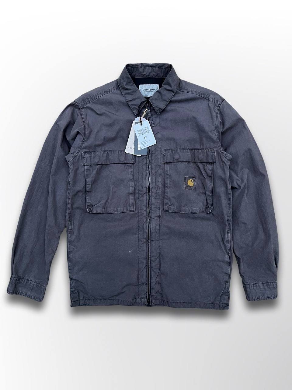Carhartt Kenard Shirt Overshirt Grå Skjorte Carhartt WIP Helt Ny og Ubrugt XS herre