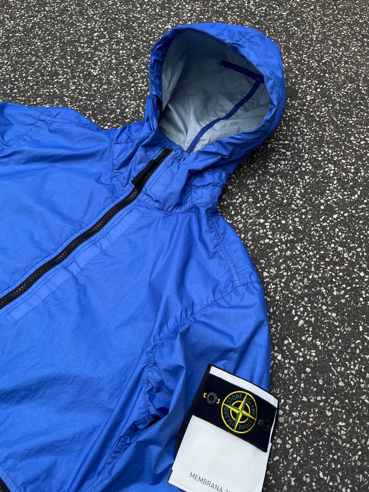 Stone Island Membrana 3L TC Jacket – Blue – Str. Medium