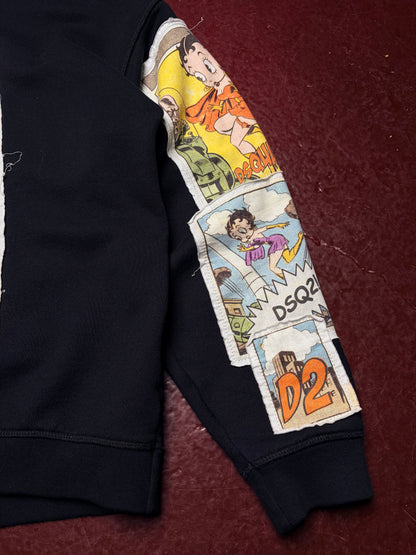 Dsquared2 x Betty Boop Relaxed Fit Hoodie – Black – Size M