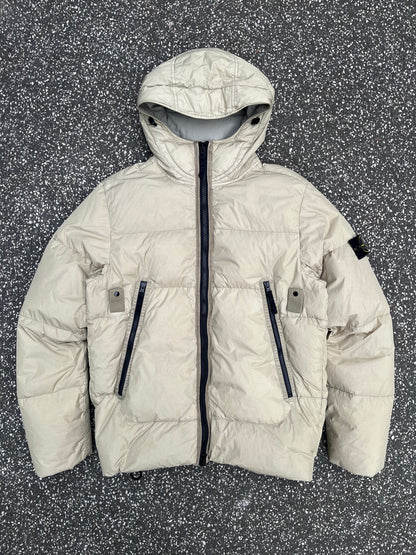 Stone Island Garment Dyed Crinkle Reps Down Jacket L Large