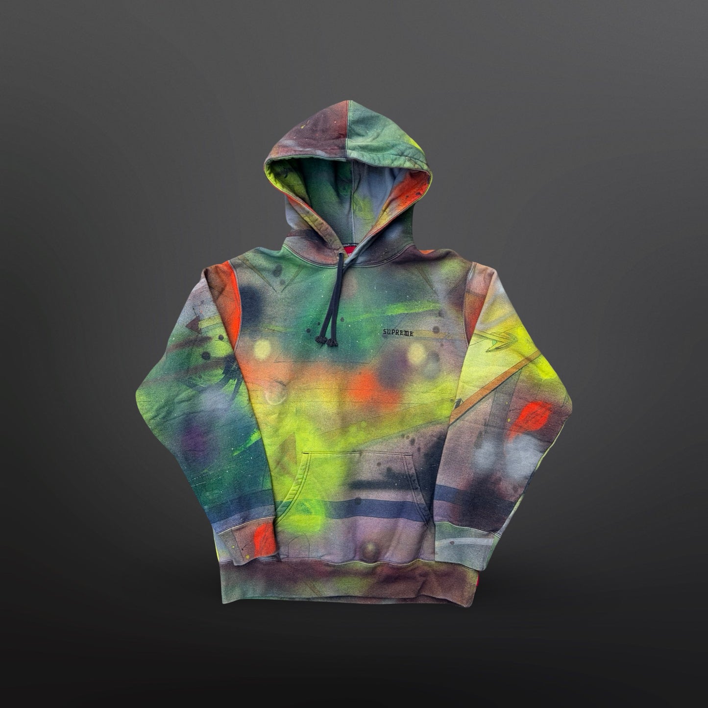 Supreme Distressed Spray Hoodie (SS20) – Medium