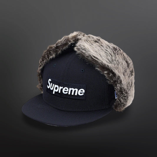 Supreme Earflap New Era Cap Sort Box Logo 7 1/4