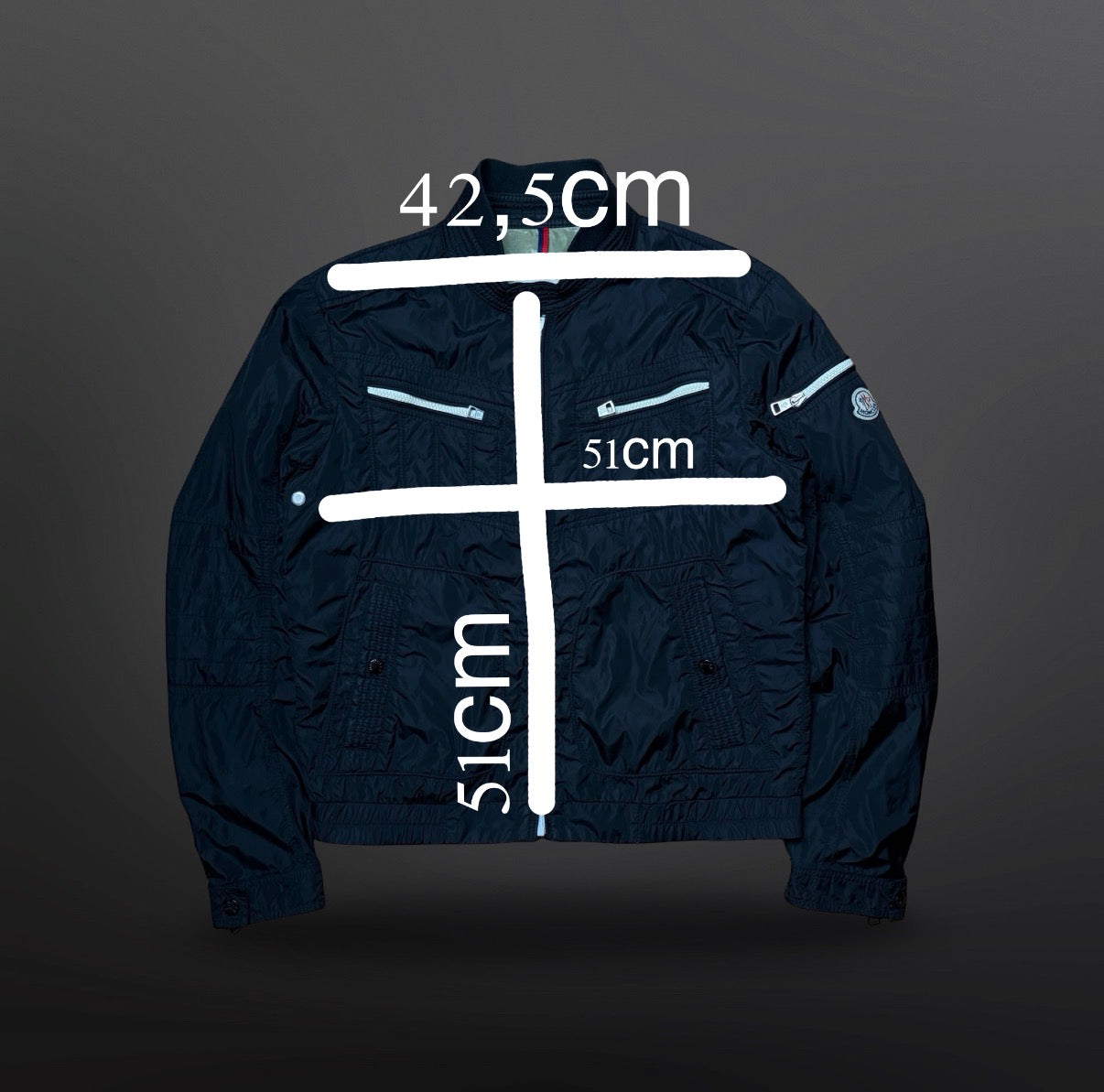 Moncler Vindjakke / Utility Windbreaker – Sort (Str. 3 / fits M)