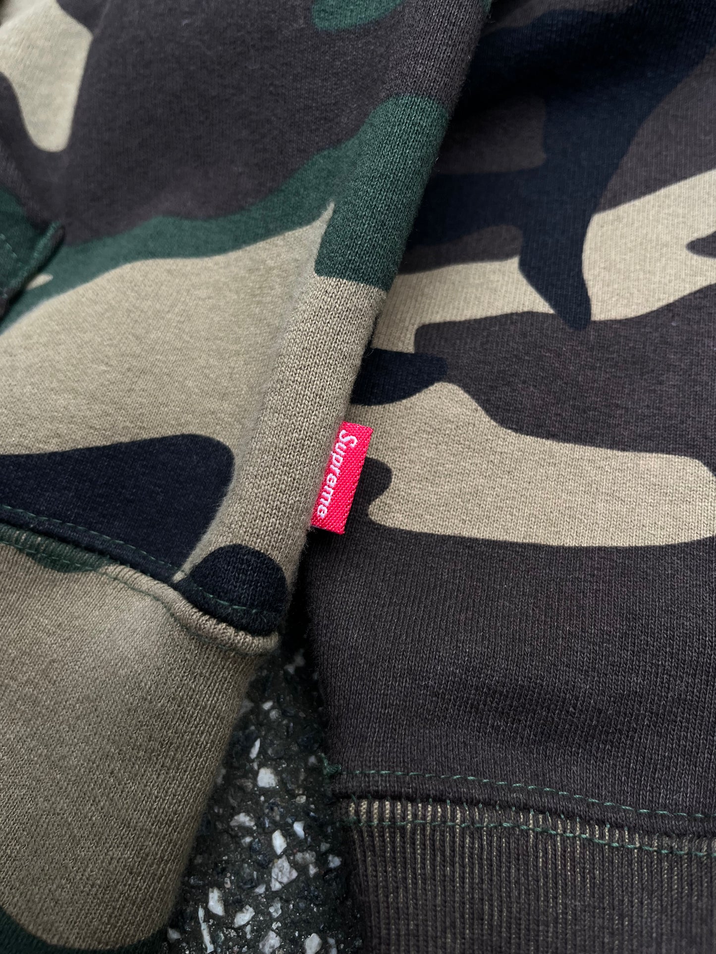 Supreme Collegiate Applique Zip Up Hoodie – Camo – Str. M Medium