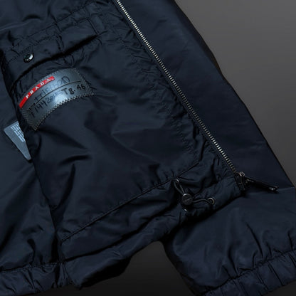 Prada Jacket Jakke Sort Black Str.46 M Medium Forårsjakke