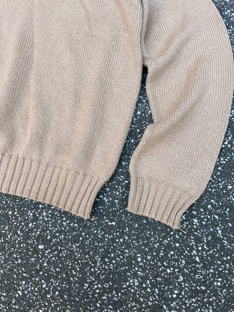 Brugt Used Vintage sweater fra Polo Ralph Lauren i beige Old money style XL