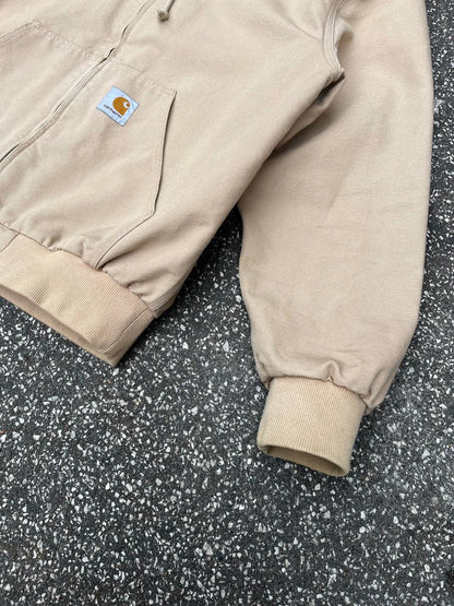 Carhartt Active Jacket Work USA Jakke i Beige Sand farve XL brugt
