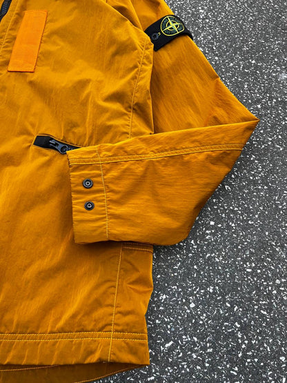 Stone Island Nylon Metal Flock Jakke Orange Aluminium XL Brugt Used