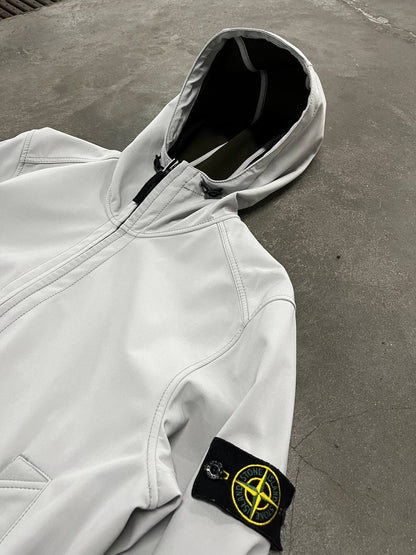 Stone Island Softshell R i hvid XL brugt