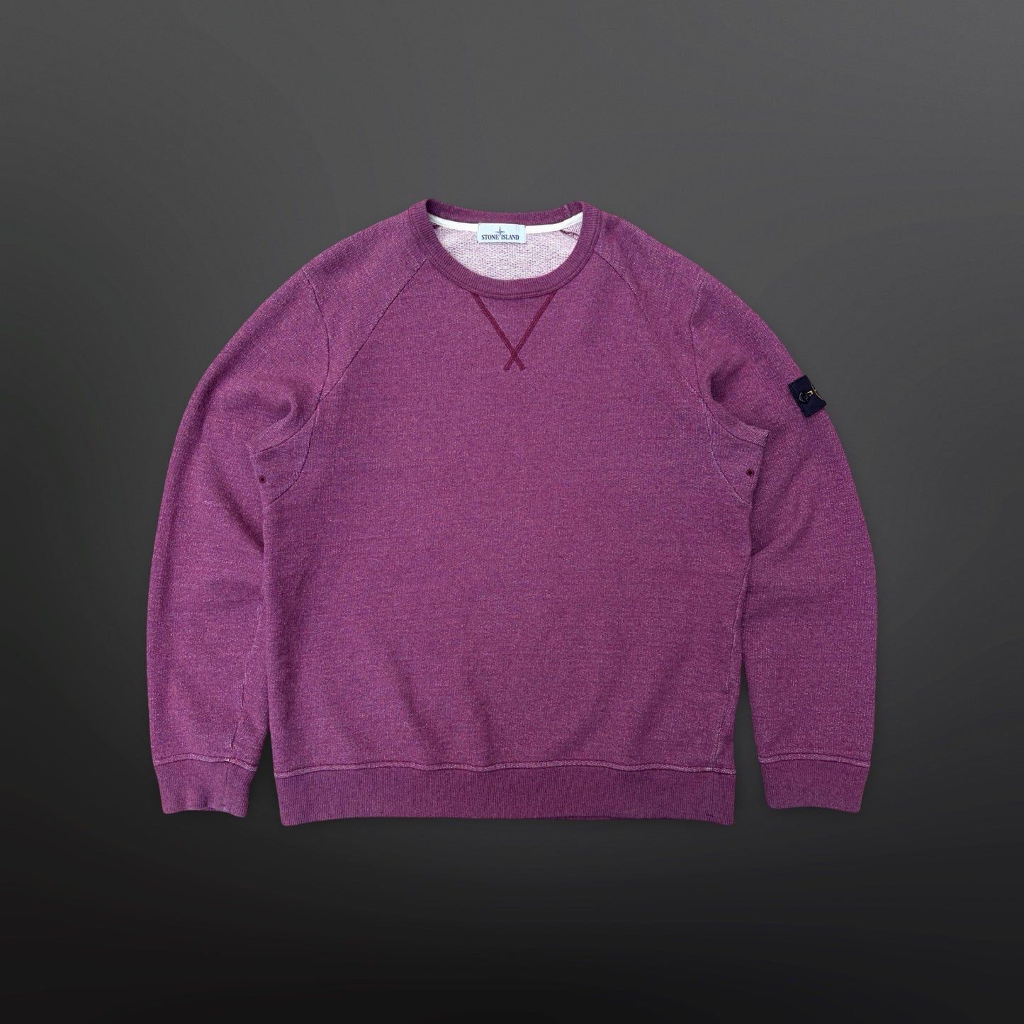 Stone Island Wool Knit Sweatshirt – Purple – XXL (Fitter XL)