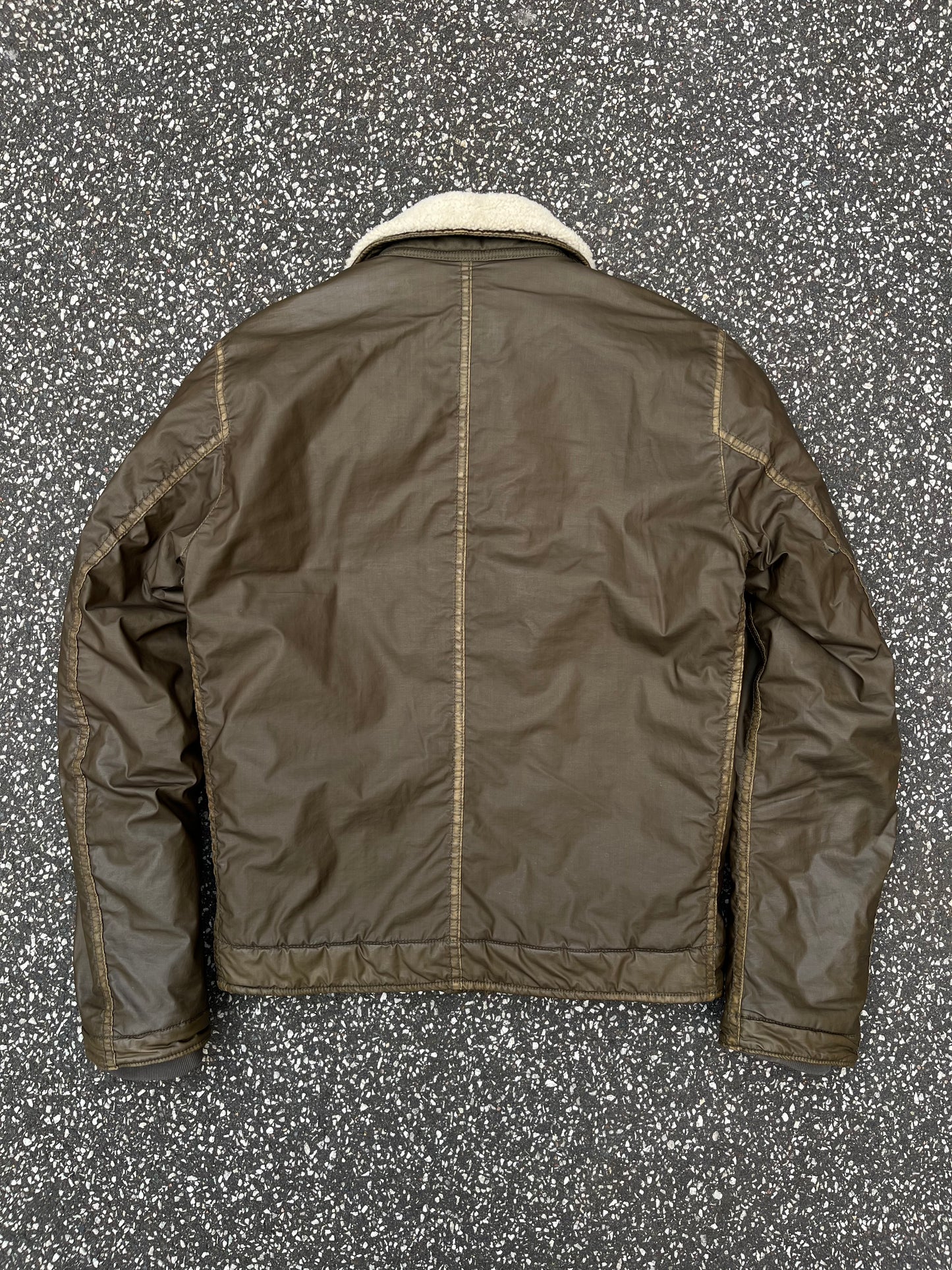 Stone Island Mussola Gommata Jacket – Olive Small